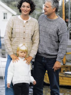 Familjemodell tröja och kofta