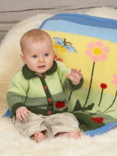 Tröja, kofta och filt