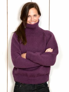 Slätstickade raglantröjor