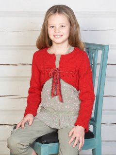 Hålmönstrad tröja och bolero