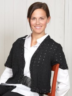 Jacka med pärlkanter