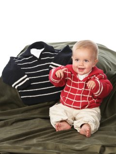 Rut- eller randmönstrad tröja