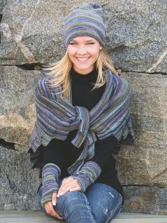 Mössa, sjal och pulsvärmare