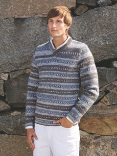 Slätstickad v-ringad tröja