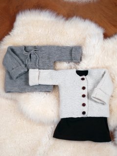 Rätstickad tröja och kofta