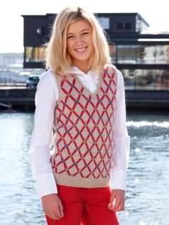 Mönsterstickad slipover