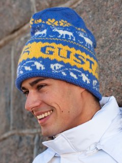 Mönsterstickad sportmössa