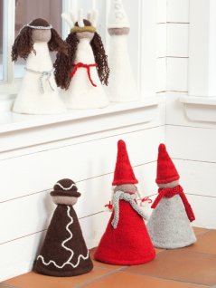 Tovat luciatåg, tomtar och pepparkaksgubbe