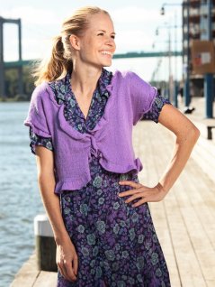 Bolero med volangkant