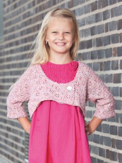 Mönsterstickad bolero