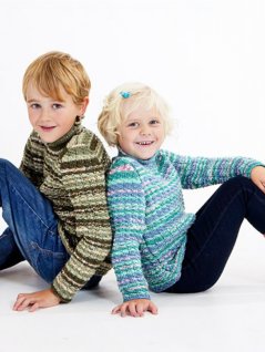 Strukturstickade tröjor