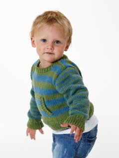 Stickad tröja och mössa