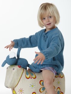 Stickad tröja med sprund