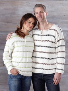 Stickade fiskartröjor för barn, dam och herr