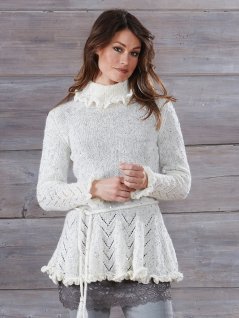 Mönsterstickad tunika