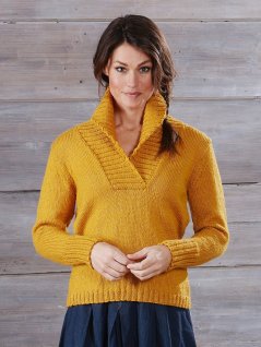 Tröja med sjalkrage