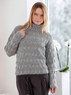 Damtröja med resårmönster