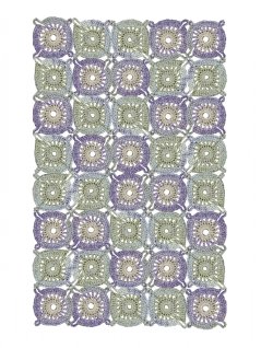 Pläd i 3-dubbelt garn