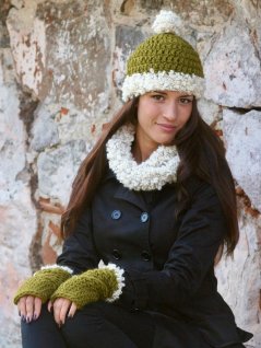 Mössa, loop och arm-muddar