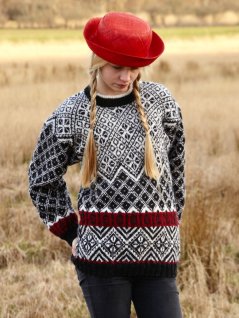 Tröja i Superwash Safir