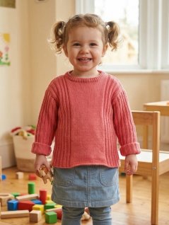 Barntunika med lång ärm