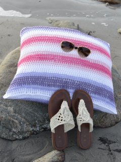 Krokad eller virkad sommarkudde