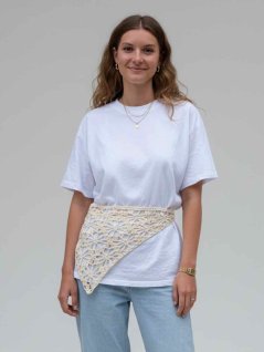 Mönstervirkad höftsjal