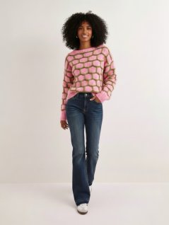 Tröja med rutmönster