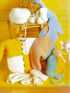 Babyset i patentstickning