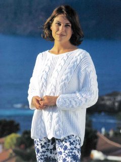 Flätmönstrad tröja