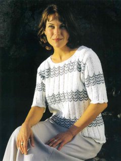 Spetsmönstrad jumper