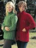 Långrandig pullover och kofta