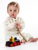 Mönsterstickat babyset
