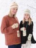 Mössa, pulsvärmare och mobilfodral med mönster