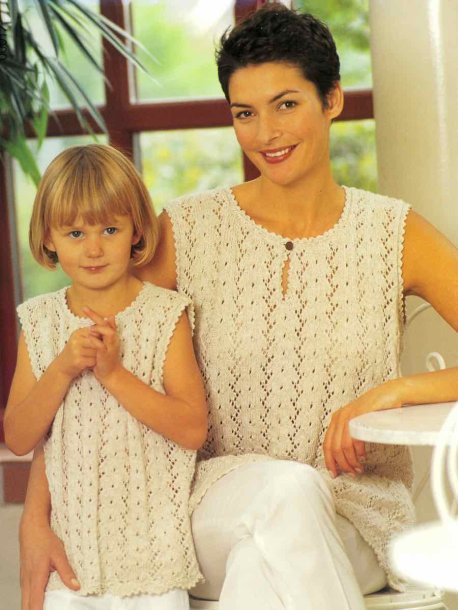 Barn och damtunika utan ärm