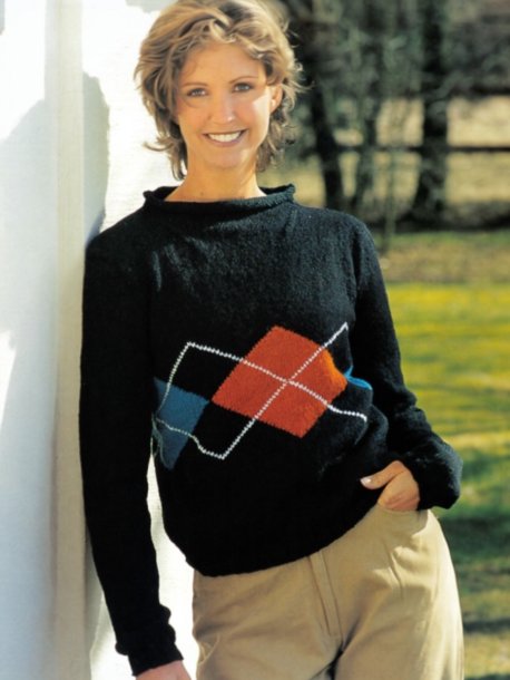 Jumper med harlekinrutor