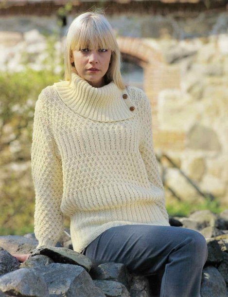 Jumper med knäppt krage