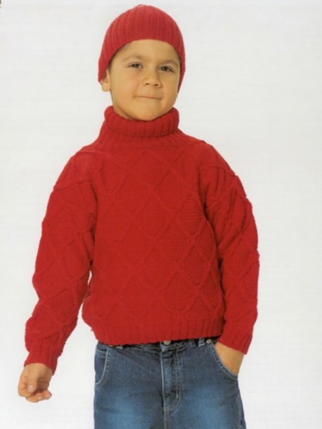 Pullover och mössa