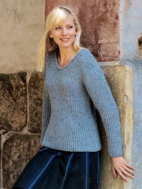 Patentstickad jumper
