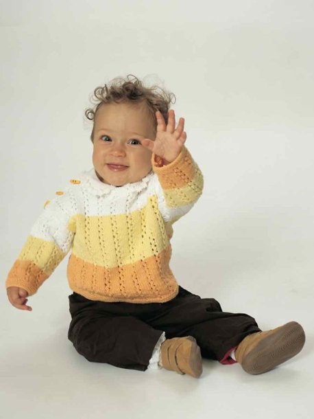 Mönsterstickat babyset