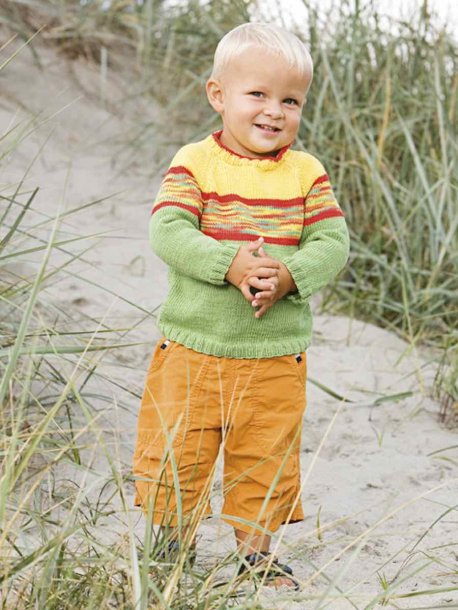 Raglanjumper med rand