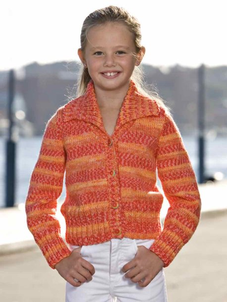 Kofta med stor krage