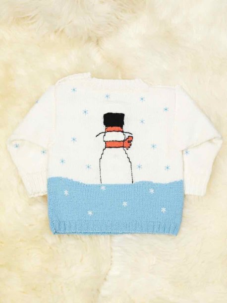 Baby-barnset med snögubbe