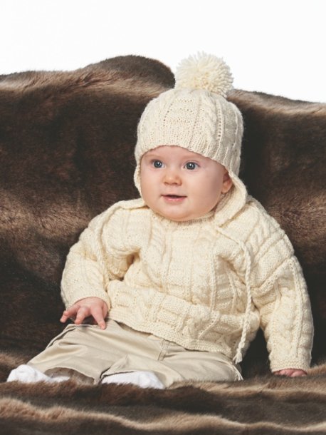 Flätsstickat babyset