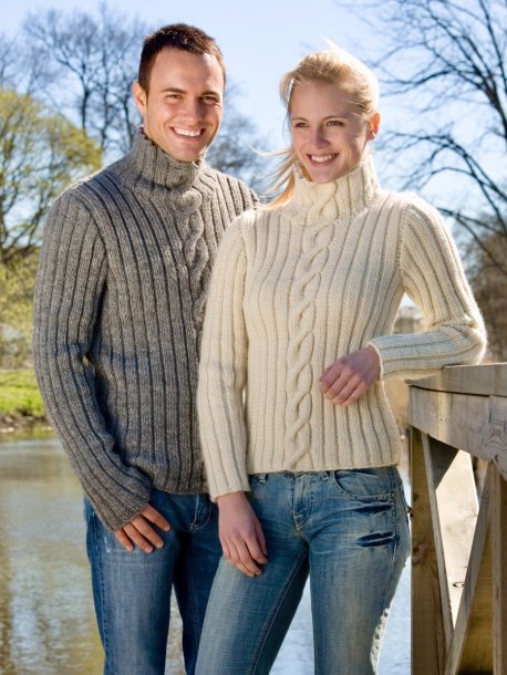 Tröja med fläta