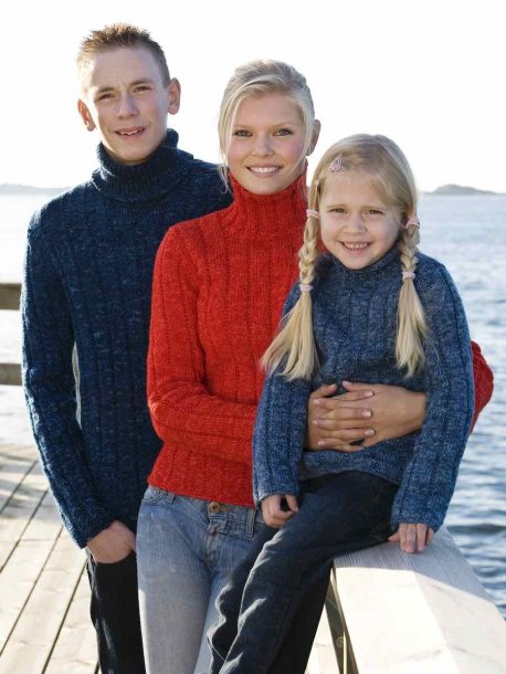 Strukturstickade tröjor