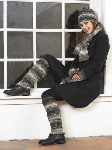 Mössa, haslsduk, ben och pulsvärmare