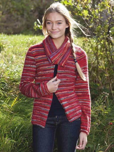 Kofta med stor krage