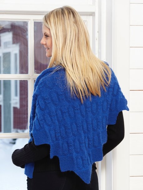 Mönsterstickad sjal