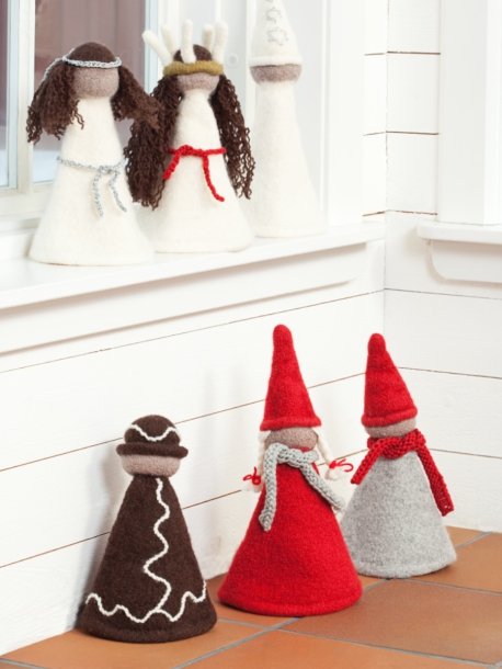 Tovat luciatåg, tomtar och pepparkaksgubbe